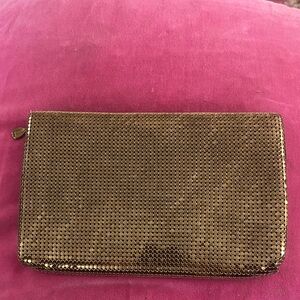 Vintage Whiting and Davis Gold Mesh Clutch